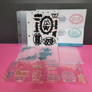 Diamond Press Family & Friends Stamp And Die Set (0252)